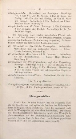 Bildungsanstalten.