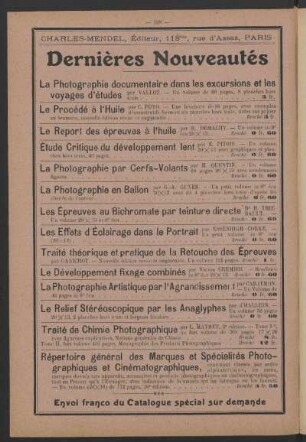 Dernières Nouveautés