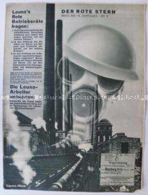 Proletarische Wochenzeitschrift "Der Rote Stern" u.a. über die Waffenexporte des Deutschen Reiches