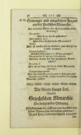 Der Vierte Haupt-Teil. Von der Griechischen Monarchie