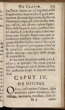 Caput IV. De Ossibus.