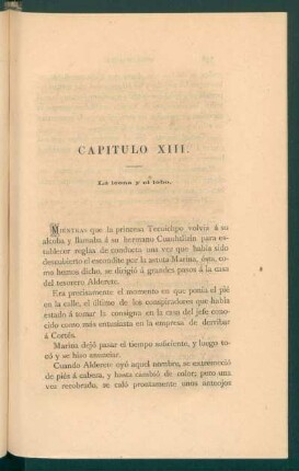 Capítulo XIII. - La leona y el lobo.