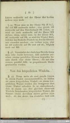 Von den körperlichen Winkeln