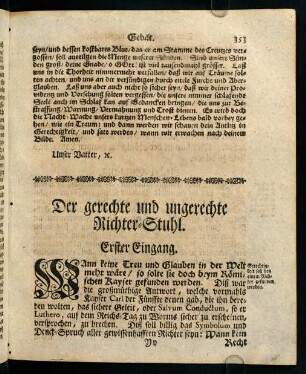 353-366, Der gerechte und ungerechte Richter-Stuhl