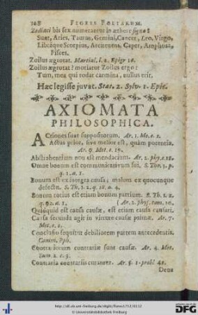 Axiomata Philosophica.