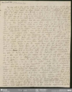 Eigenh. Brief von Heinrich Voß an August Wilhelm von Schlegel, Heidelberg, 10.07.1809