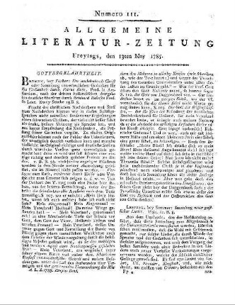 Sammlung neuer geistlicher Lieder. Leipzig: Sommer 1784