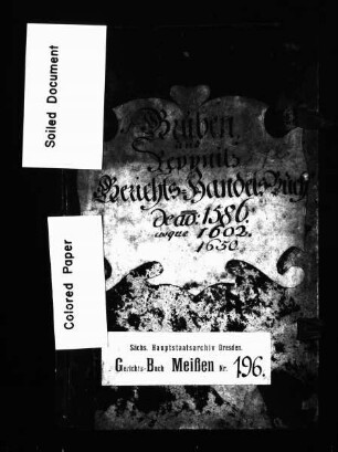 Gerichtshandelsbuch von Gruben und Reppnitz