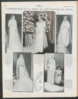 Curiosidades en la moda de los vestidos de novia