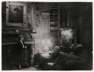 Der Bankier Otto H. Kahn und seine Frau Addie Wolff Kahn in ihrem New Yorker Haus. Otto H. Kahn und Frau
