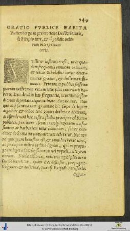 Oratio in promotione Doctoris Iuris