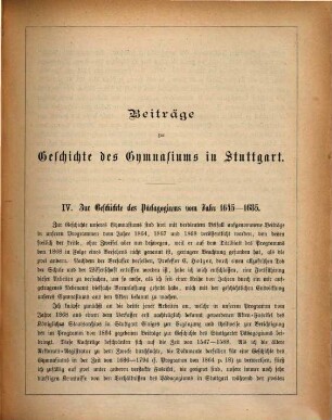 Programm des Königlichen Gymnasiums in Stuttgart : zum Schlusse d. Schuljahres .., 1876/77