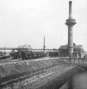 Gesamtanlage der Zisternen-Füllstation : Technikgeschichte | Technologie | Erdölindustrie | Tankanlage Neuhof bei Hamburg | Deutsche Erdöl AG