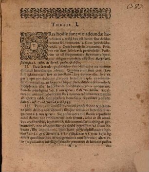 Disp. iur. de tribus hereditatem adeundi modis et inventarii confectione