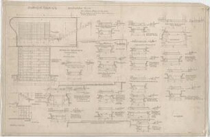 Billing, Hermann; Singen; Krankenhaus - Steinmetzarbeiten: Granitarbeiten (Grundrisse; Schnitte; Details)