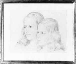 [zwei Mädchen], gemalt 1948