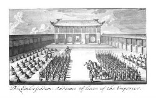 The Embassadors audience of leave of the Emperor