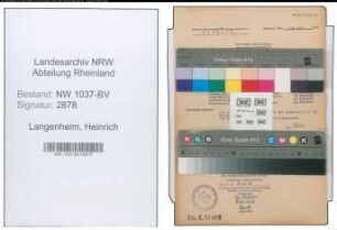 Entnazifizierung Heinrich Langenheim , geb. 29.08.1908 (Angestellter)