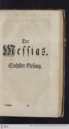 Sechster Gesang
