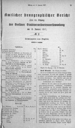 No. 2, 18. Januar 1917