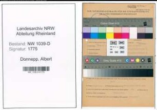 Entnazifizierung Albert Donnepp , geb. 22.04.1914 (Schulleiter)