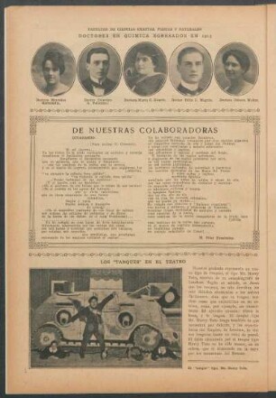 Doctores de química egresados en 1915 - [Retratos] : Facultad de Ciencias Exactas, Físicas y Naturales