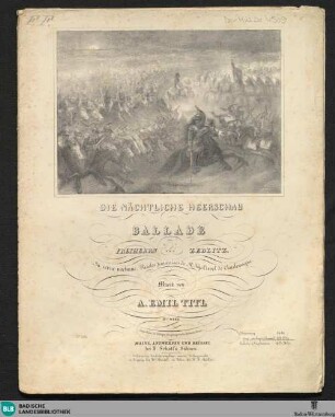 Die nächtliche Heerschau : Ballade