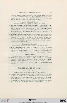 Französische Meister (Nr. 131-151)