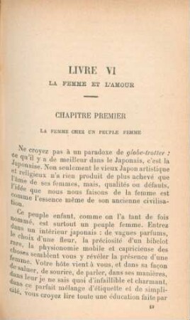 Livre VI. La femme et l'amour
