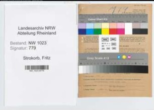 Entnazifizierung Fritz Strokorb , geb. 10.09.1903 (Polizeibeamter)