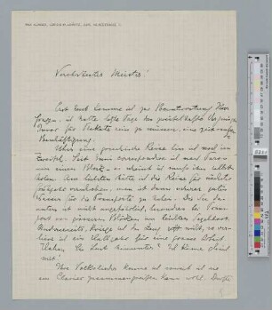 Brief an Johannes Brahms