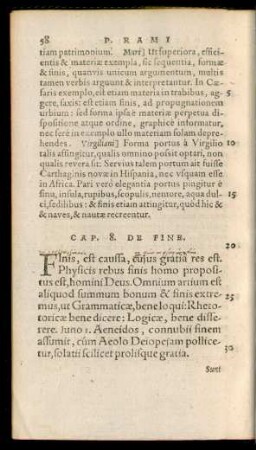 Cap. 8. De Fine.