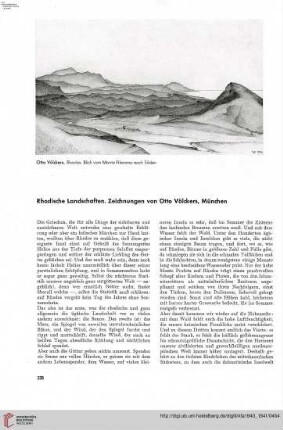 56: Rhodische Landschaften : Zeichnungen von Otto Völckers, München