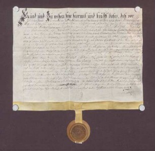 Hans Adolf Wurtz zu Helmlingen verkauft der Kirchenschaffnei Bischofsheim benannte Güter zu Helmlingen um 65 fl.
