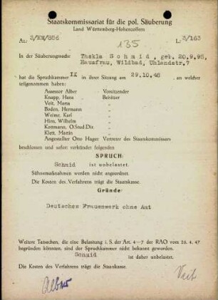 Schmid, Thekla