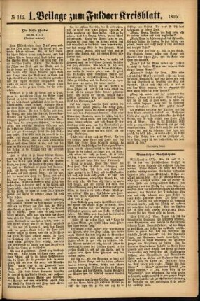Zweite Ausgabe vom Samstag, den 30. November 1895.
