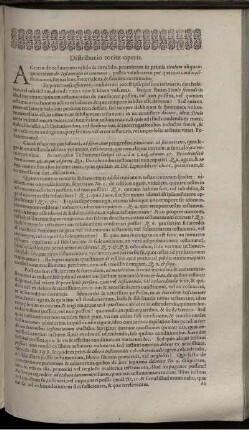 Distributio totius operis / Praefatio Ad Lectorem