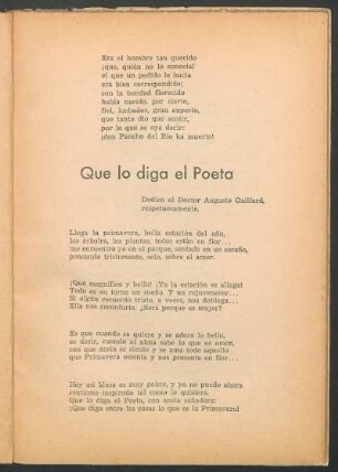 Que lo diga el poeta