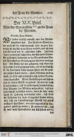 Der XLV. Brief