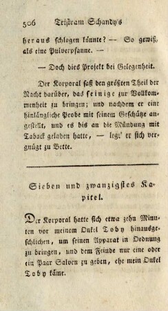 Sieben und zwanzigstes Kapitel