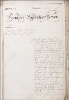 Hauptgeldrechnung mit einigen Belegen der Steinkohlengrube
                        Odenbach-Roth