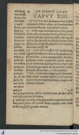 Caput XIII. De Effectibus Citationis.