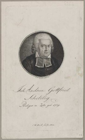 Bildnis des Joh. Andreas Gottfried Schetelig