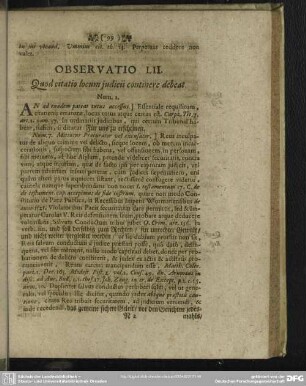 Observatio LII. Quod citatio locum judicii continere debeat