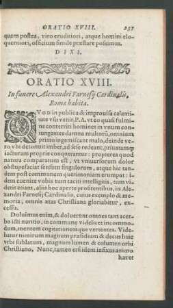 Oratio XVIII.