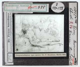 Albrecht Dürer: Beweinung Christi. Bremen, Kunsthalle (Stoedtner-Nr. 18051, Originalaufnahme 1904)