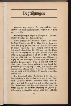 Begrüßungen