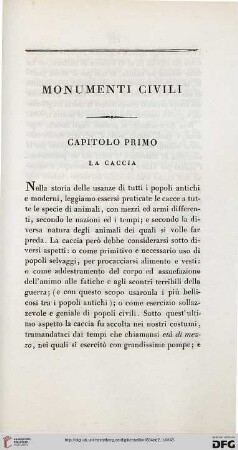 Capitolo primo: La caccia