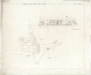 Gsaenger, Gustav; Landshut (Bayern); Kath. Kirche - Lageplan, Längsschnitt
