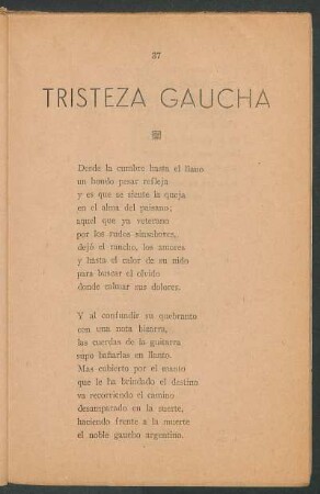 Tristeza gaucha